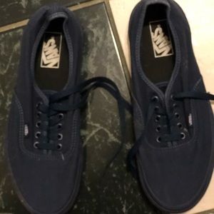Vans blue shoes